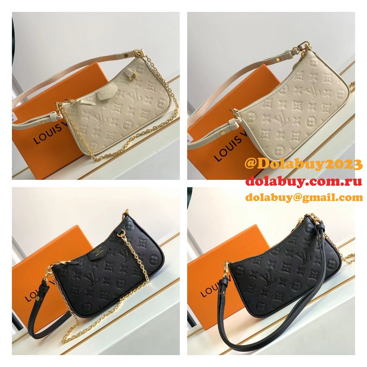 Louis Vuitton Wholesale M81066/M80349 Small Leather Goods Easy Pouch On Strap