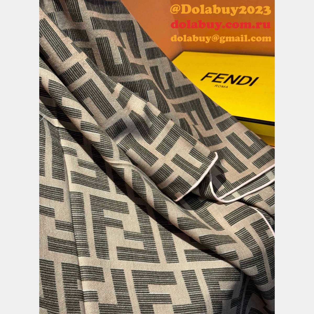 duplicate 1:1 mirror F**di cashmere scarf