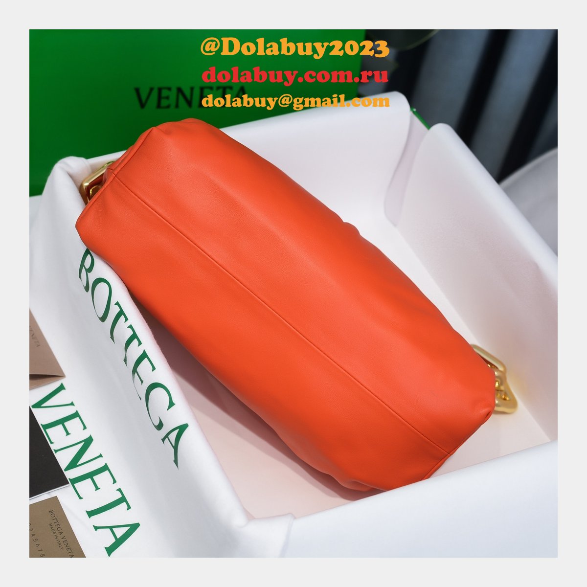 top best quality b0tte*a Ven*ta replica 30cm chain pouch bag
