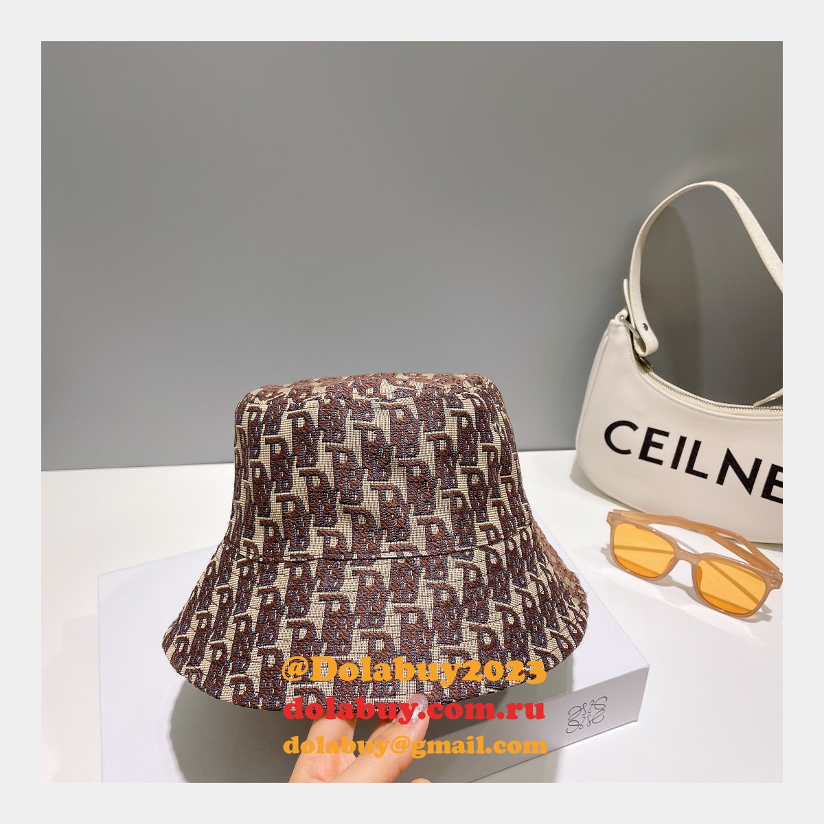Replica Dior Wearable on both sides Fisherman Wholesale hat