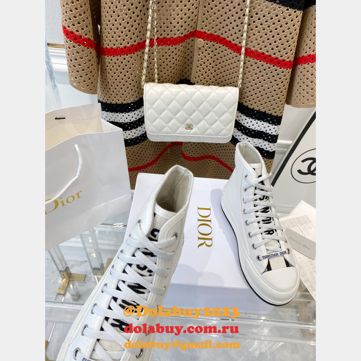 Best DIOR Platform Espadrilles Casual Cheap Perfect Sneakers