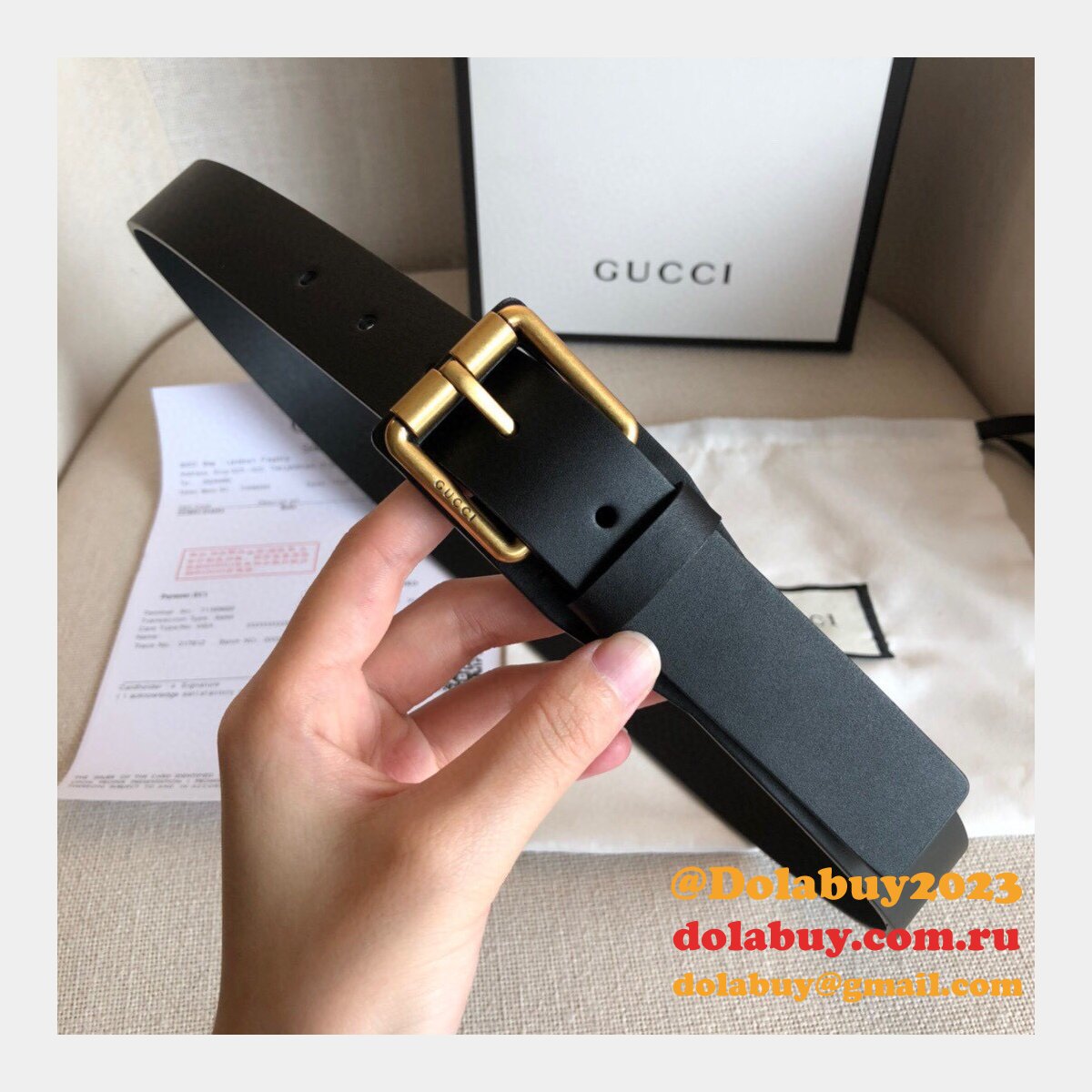 uk G*u*i 30mm replica belt black