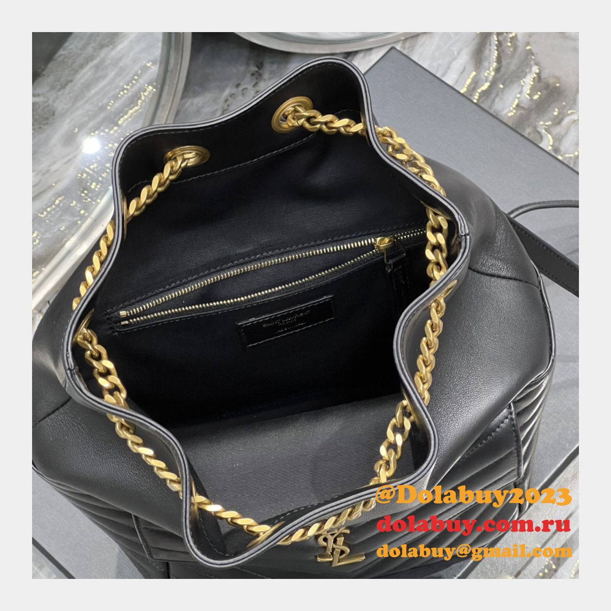 Yves Saint Laurent Replicas Backpacks 672609 AAA Handbag