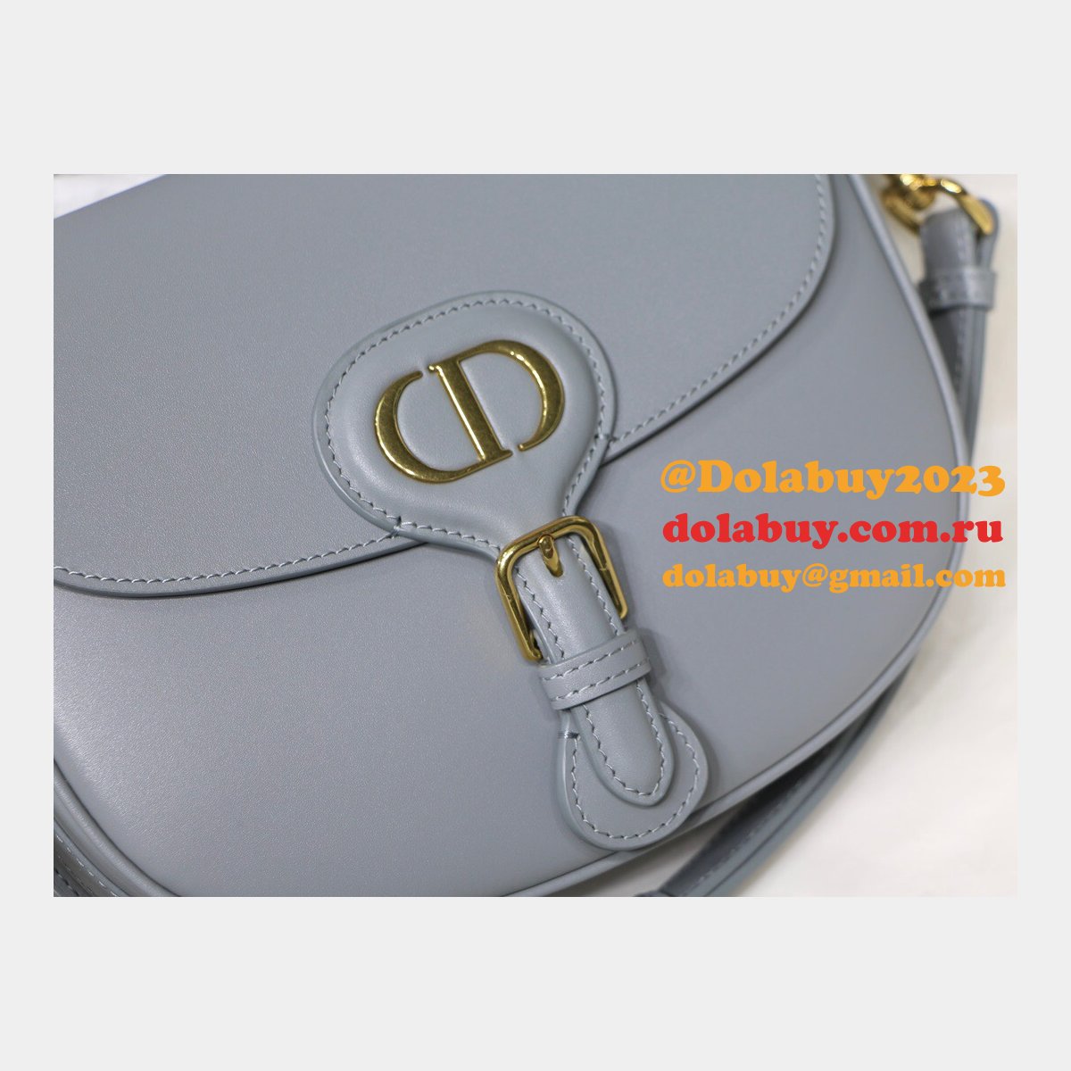 Best Replica Dior Bobby Bag Gray Box Calfskin