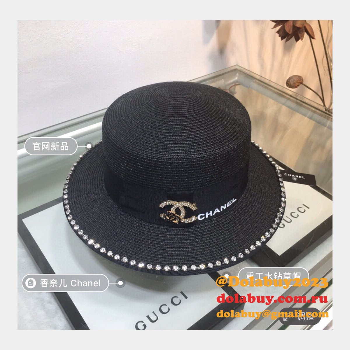 Luxury CC Replica Top 2020 hat black