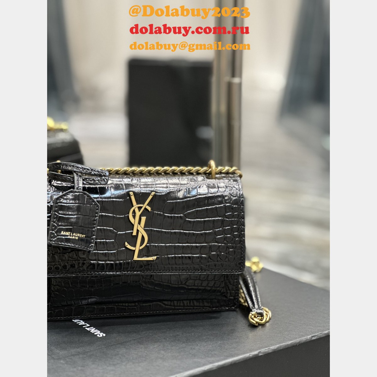 Replica YSL 1:1 Mirror 19cm Yves Saint Laurent Sunset 441972 Bag