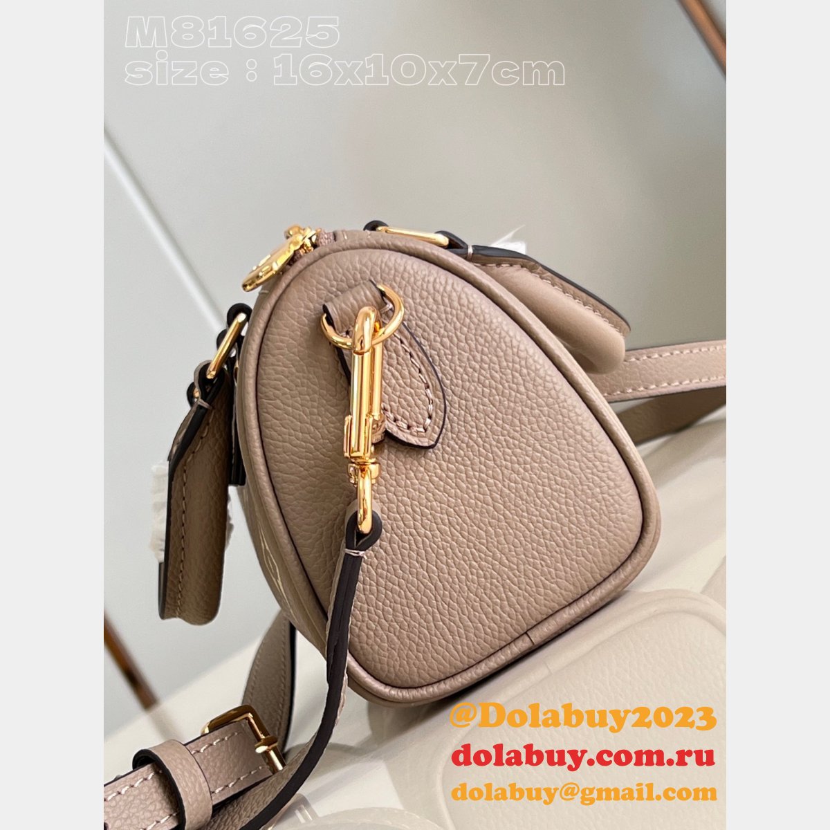 Nano Speedy Dove/Cream M81625 Designer Replica Louis Vuitton Bag