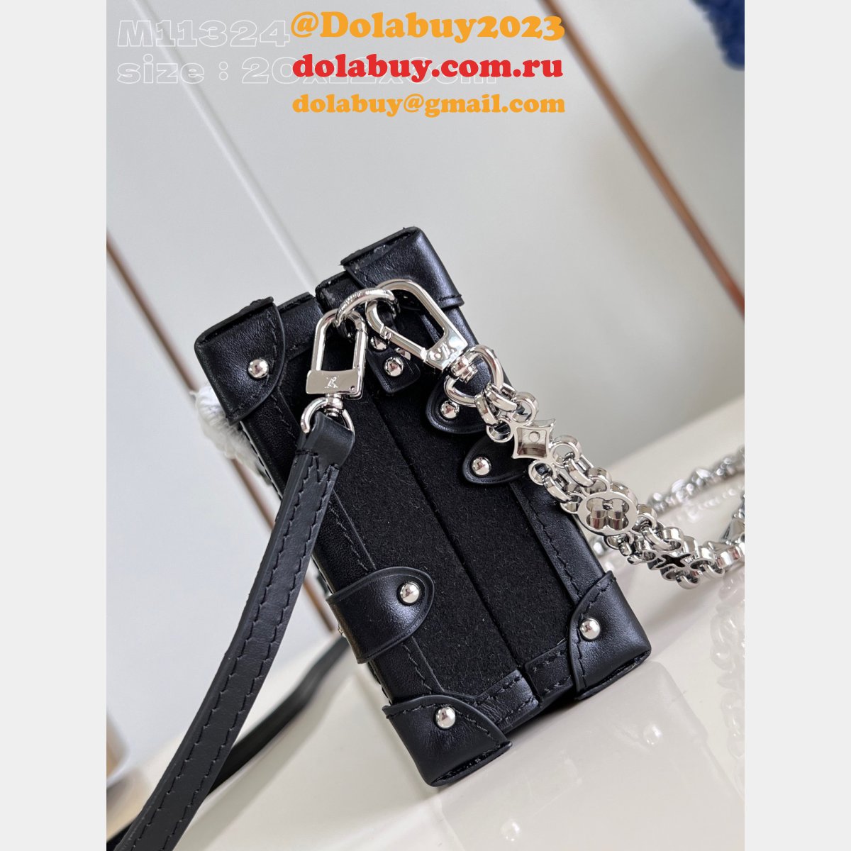 Petite Malle H27 M11324 Black Inspired Louis Vuitton Fashion Bag