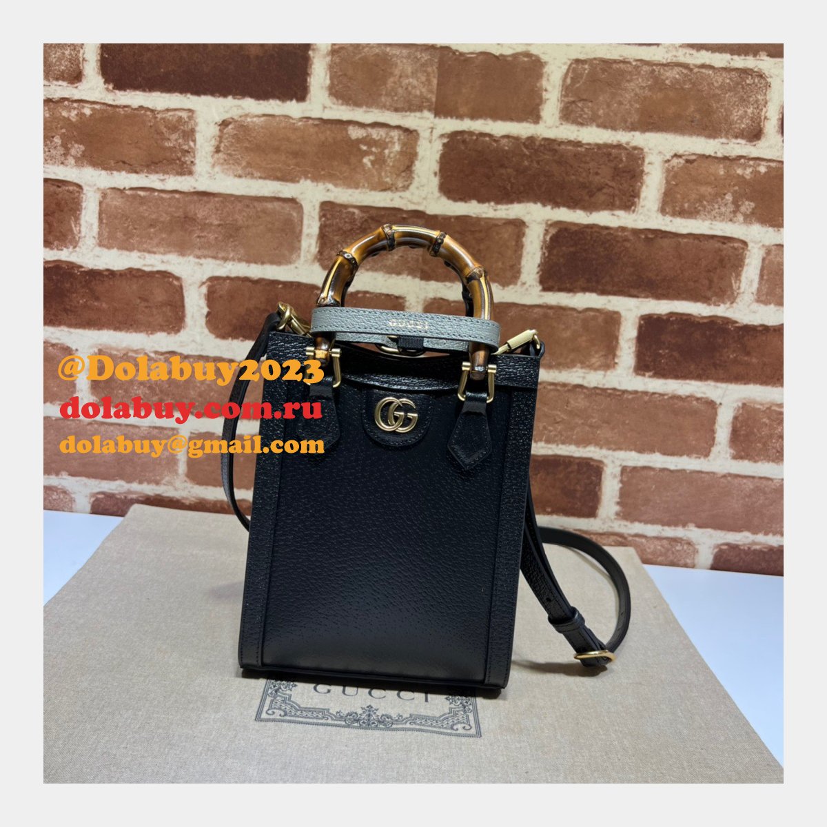 G*u*i replicas diana 1:1 mirror tote perfect 739079 bag