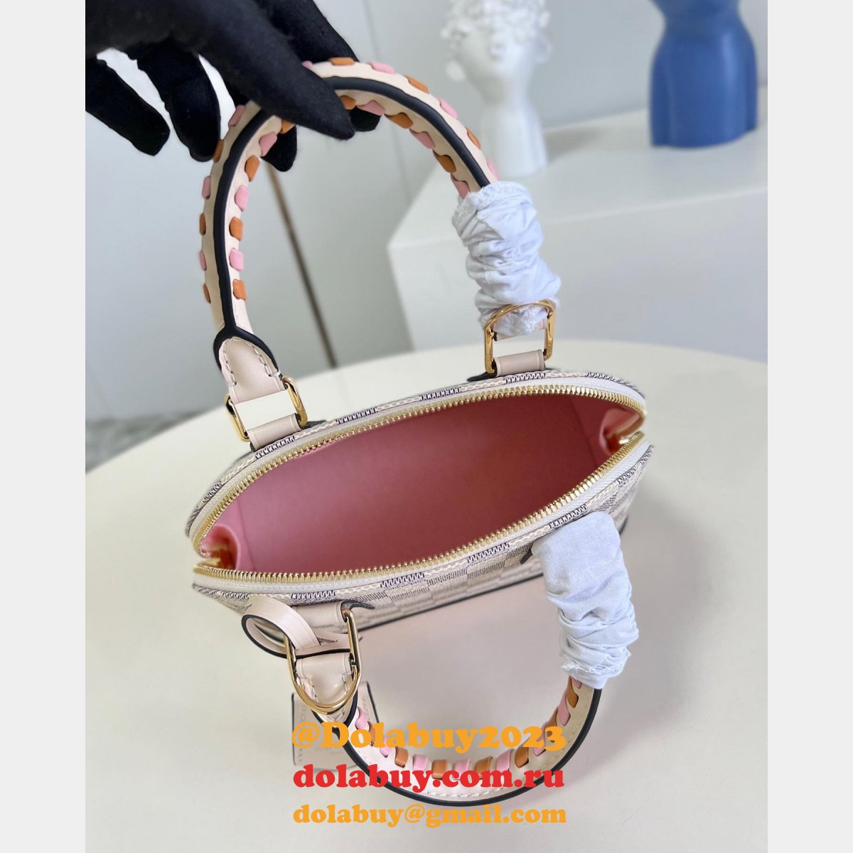 Alma BB Designer Mini Top Handle Bag Purse N41221 Louis Vuitton Replica