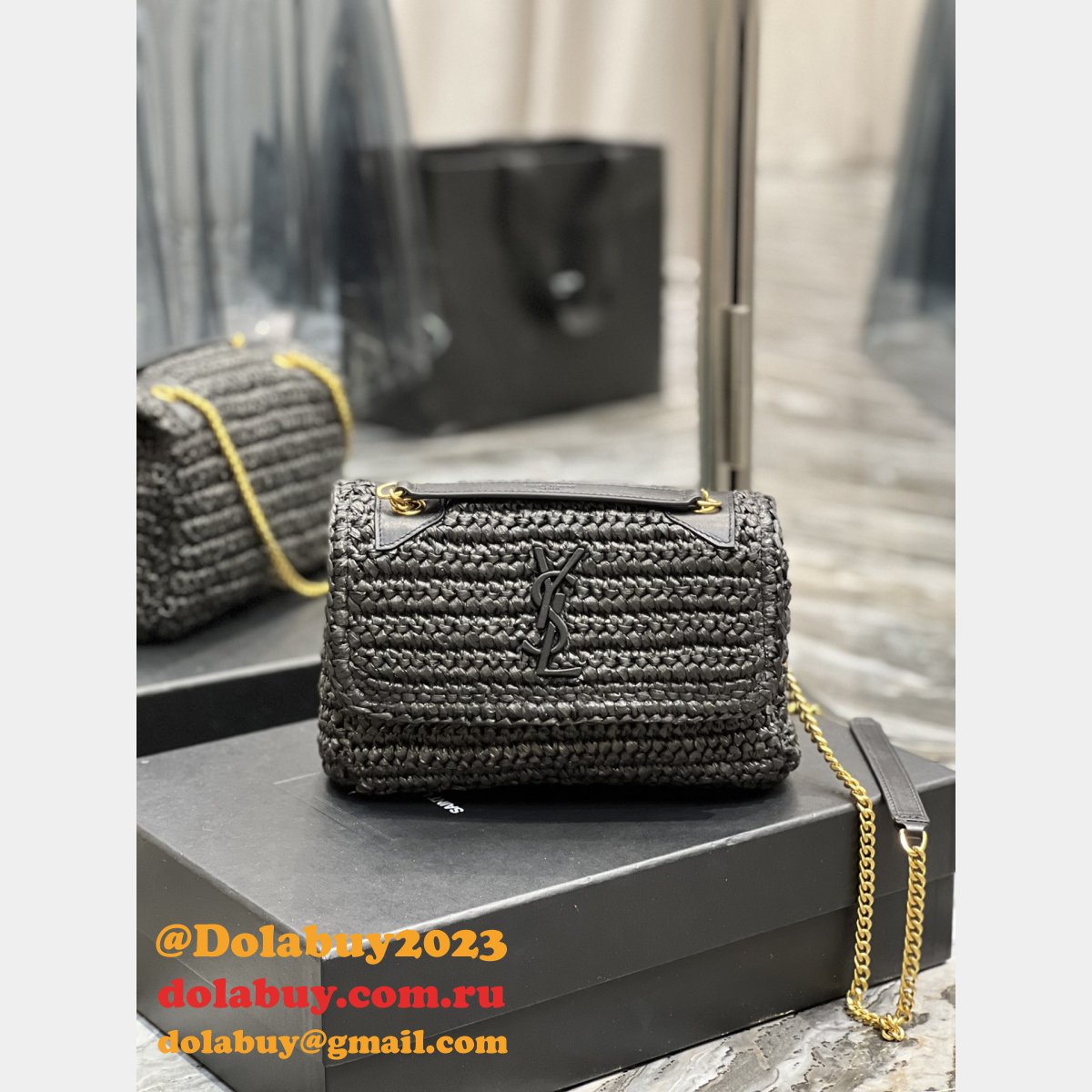 Quality YSL Niki Weave Bag Replica 22/28cm 633151/633158