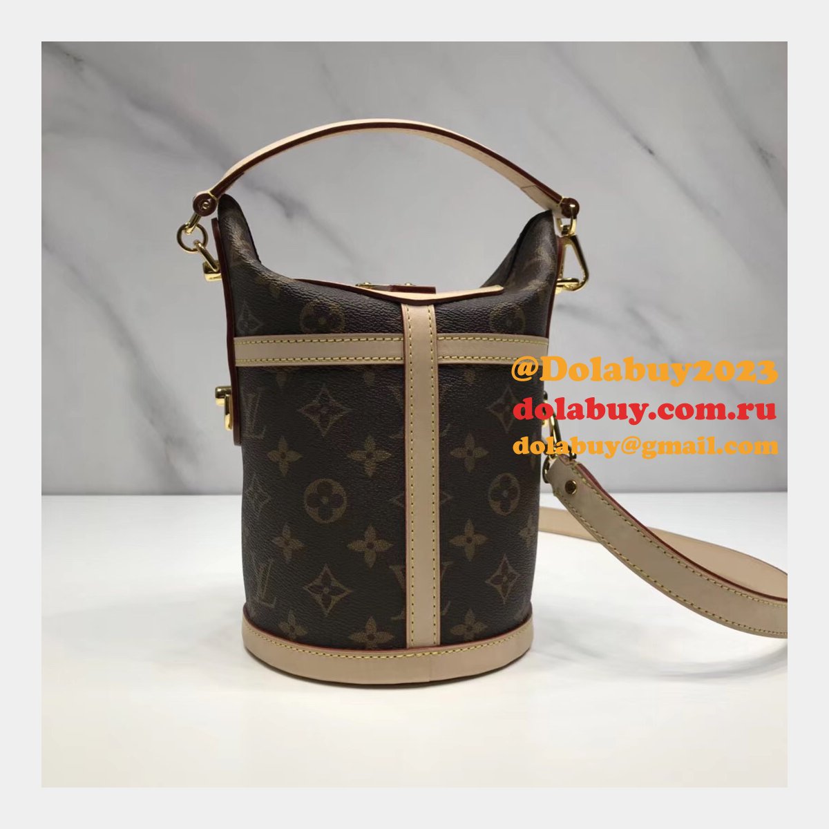 Knockoff M43587 Louis Vuitton Duffle Bag Monogram Canvas Bag