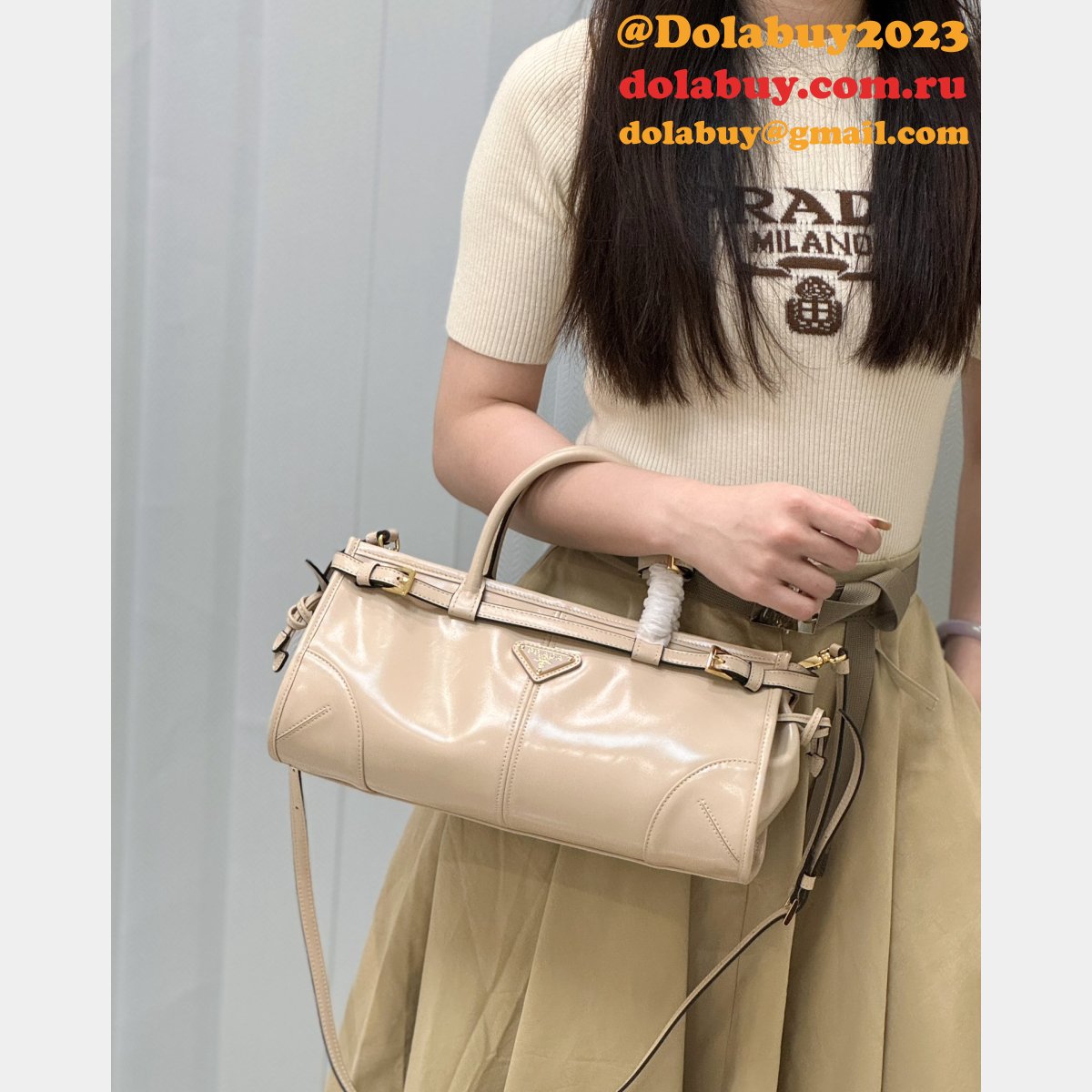 DUPLICATE SOFT LUX PRADA 2024 1BA426/1BA433 HANDBAGS