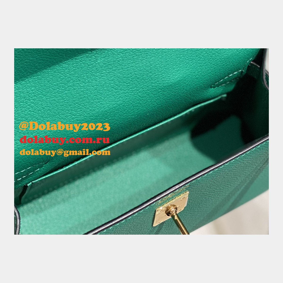 Replica Hermes Vert Jade Green Kelly Online Store Bag