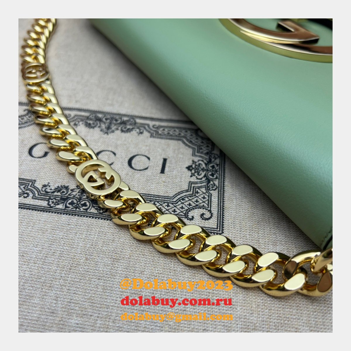 luxury 7 star G*u*i new blondie 699268 shoulder fake bag