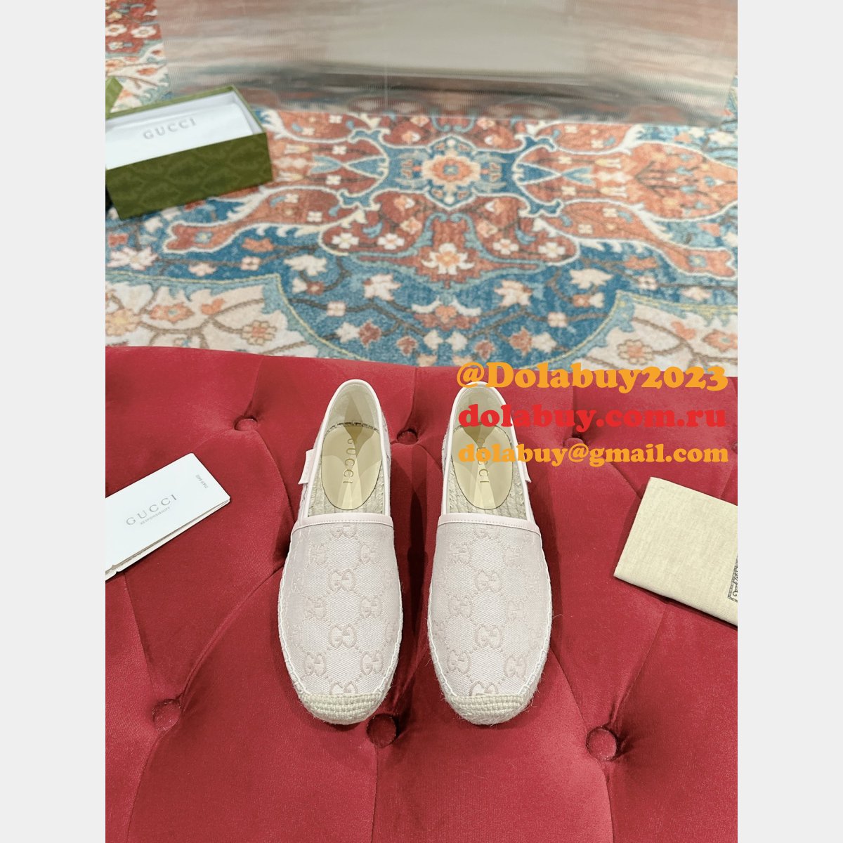 duplicate wholesale G*u*i fashion espadrille