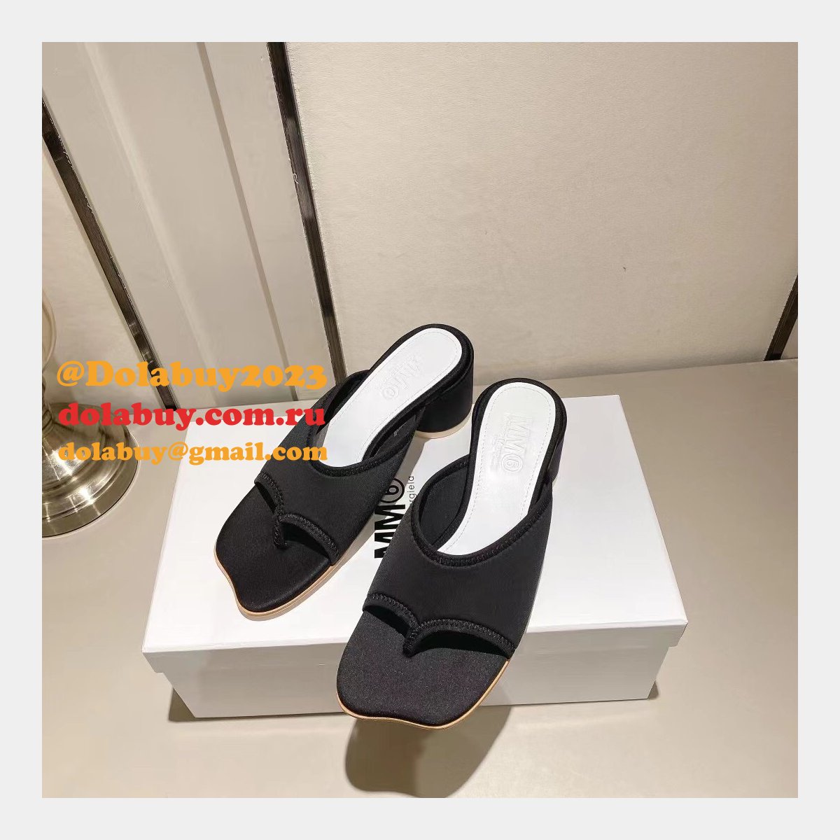 best deals dolabuy replica ma*s*n Ma*i*la mm6 flip flops products