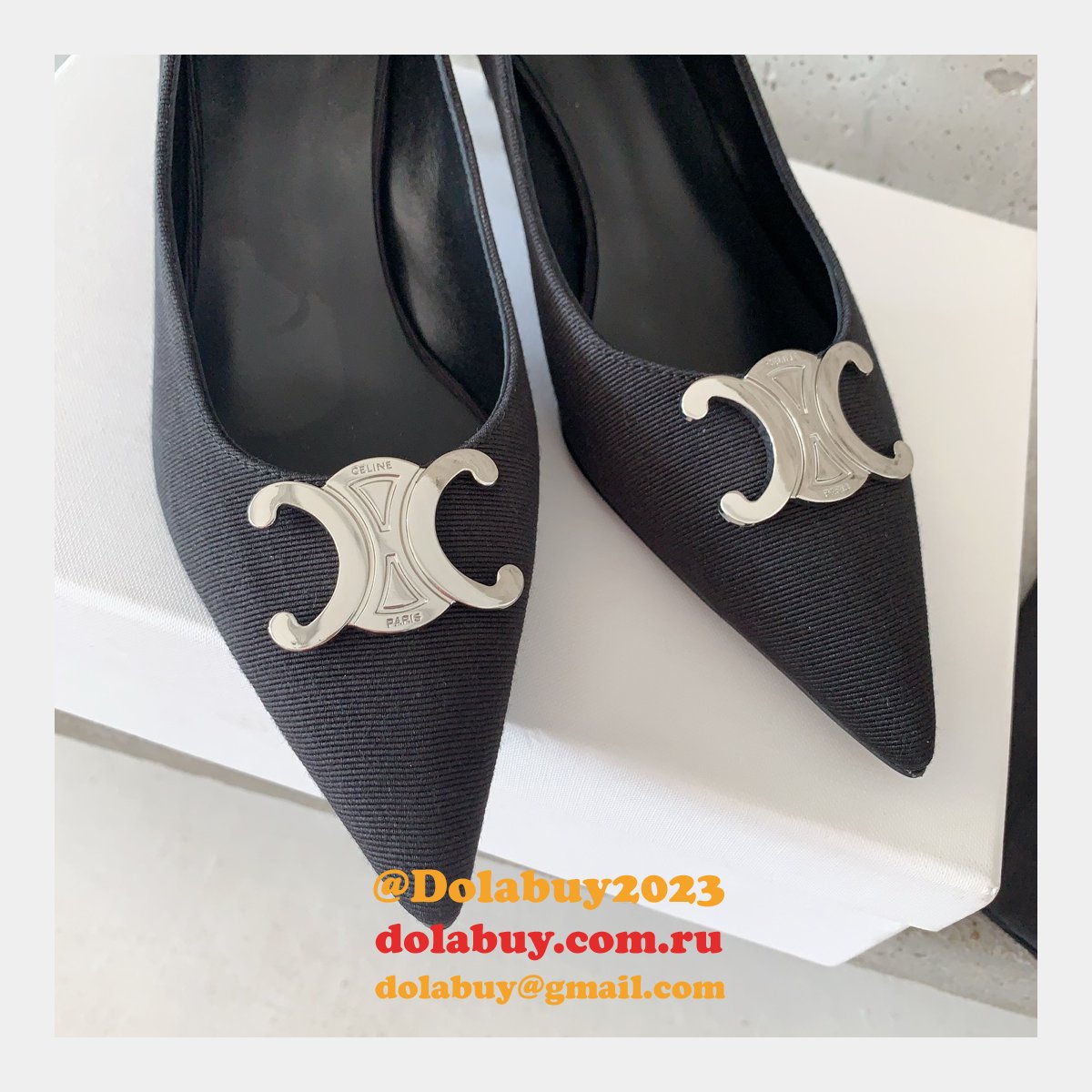 High Quality Luxury Celine high heel shoes