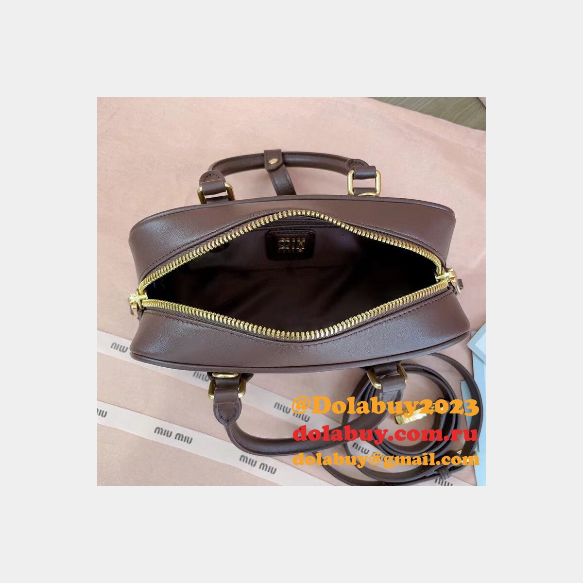 Wholesale Miu Miu Arcadie Leather Bag 5BB142