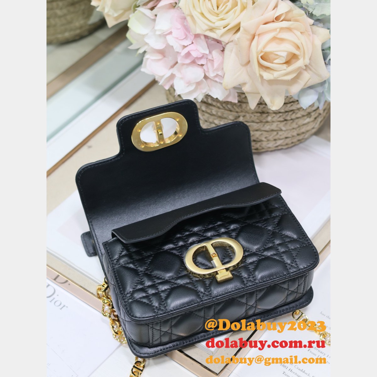 7 Star Mini Dior Jolie Top Handle Bag Wholesale 9272