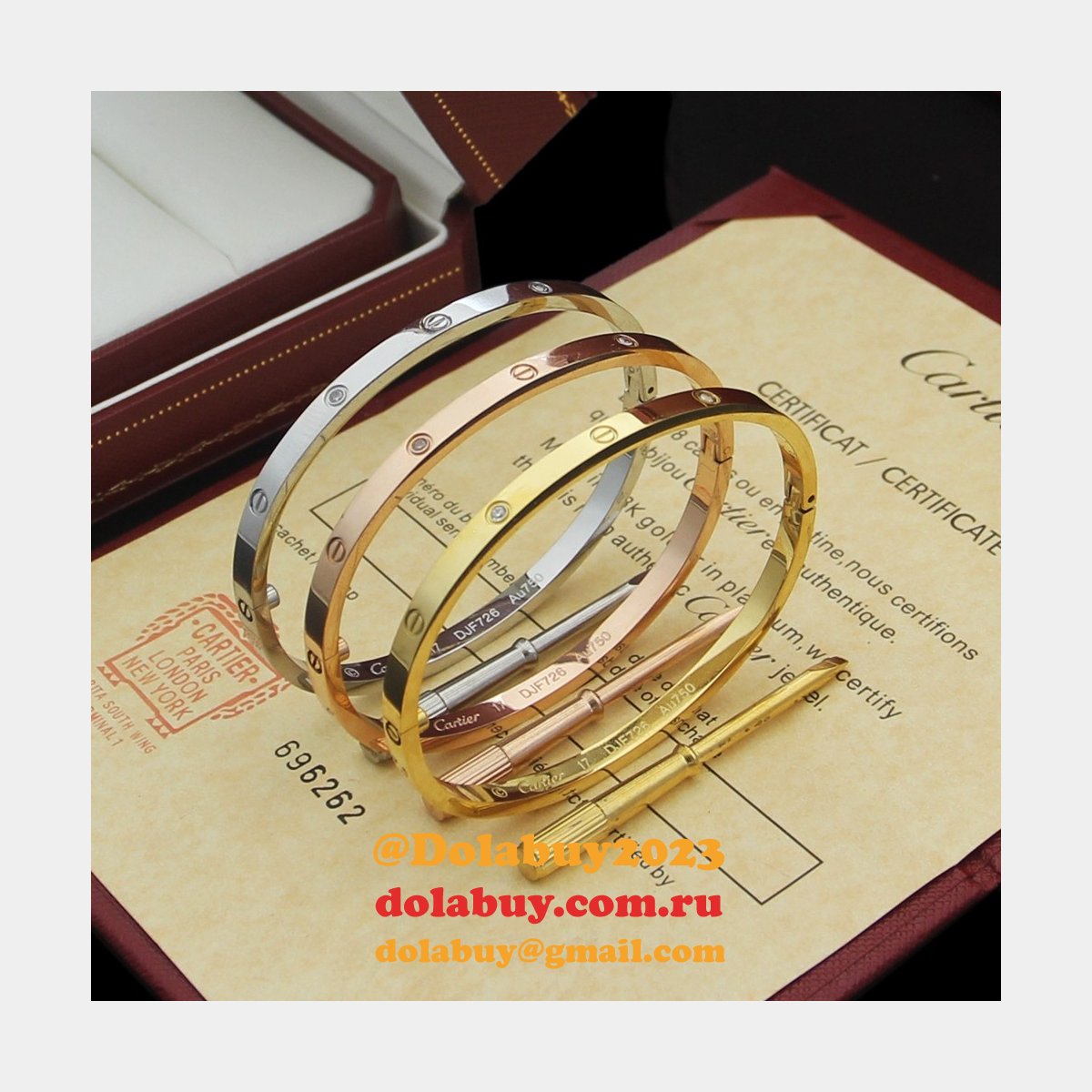 Cheap 1:1 Mirror Cartier love Bracelet Wholesale