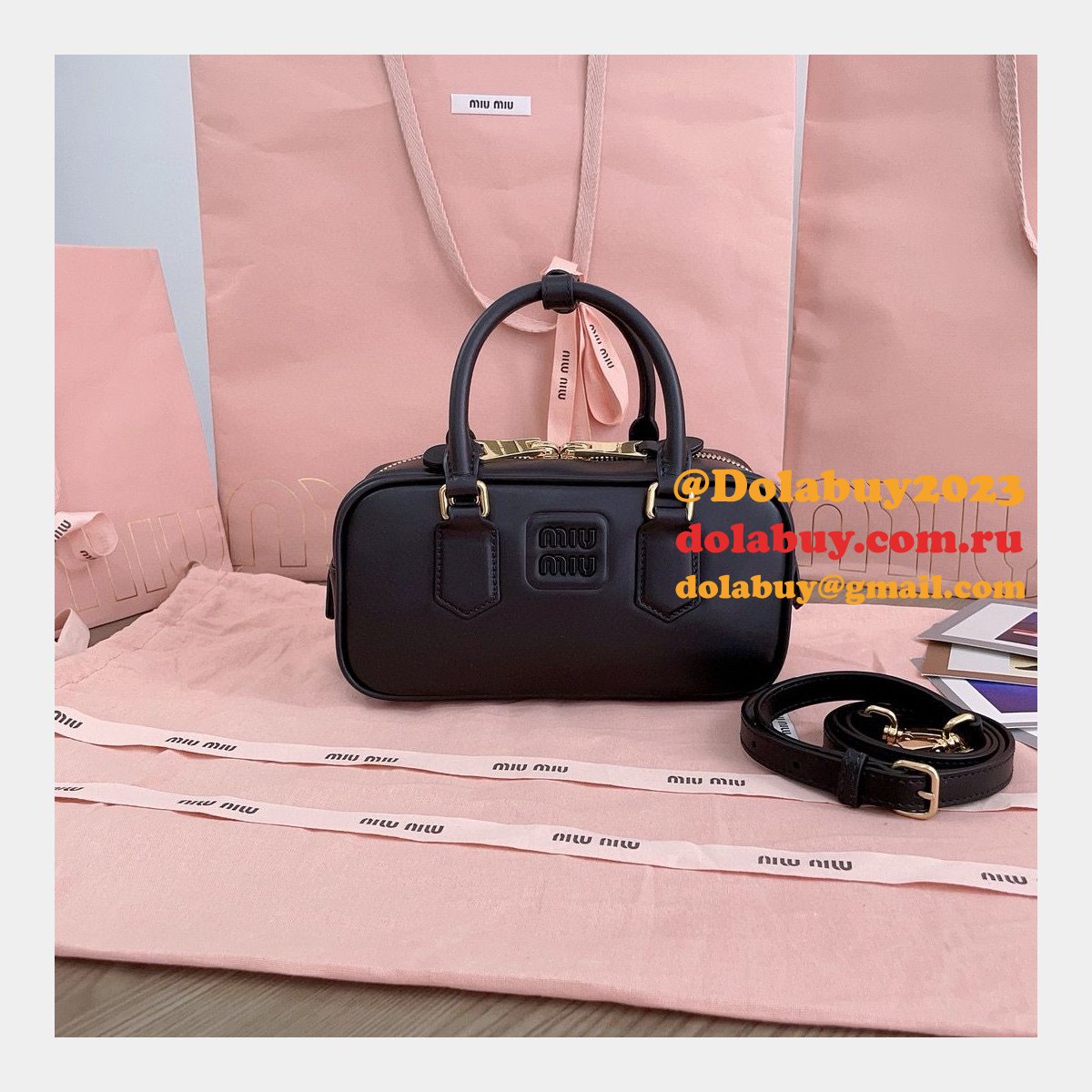 Wholesale Miu Miu Arcadie Leather Bag 5BB142