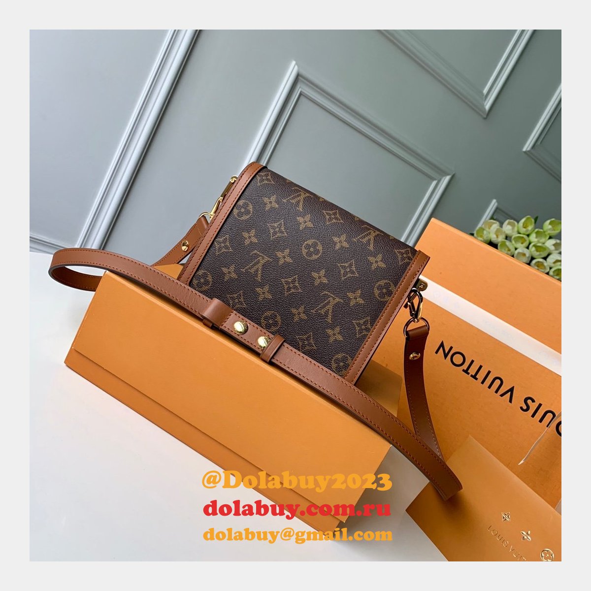 7 Star Louis Vuitton Replica Dauphine MM Monogram in Marron M44391