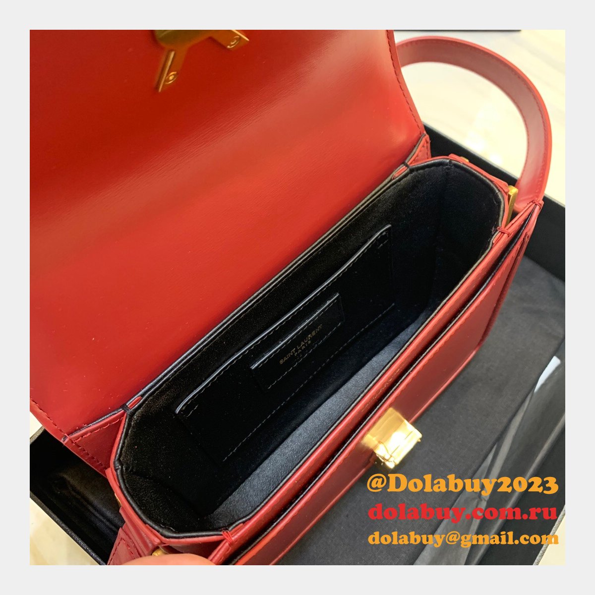 Saint Laurent YSL Solferino Replicas 634306 Satchel Leather