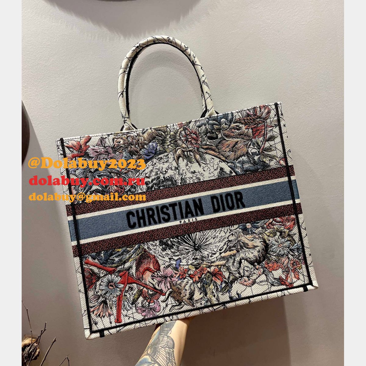 AAA Replica Designer CD Book Tote Christian Dior Handbags