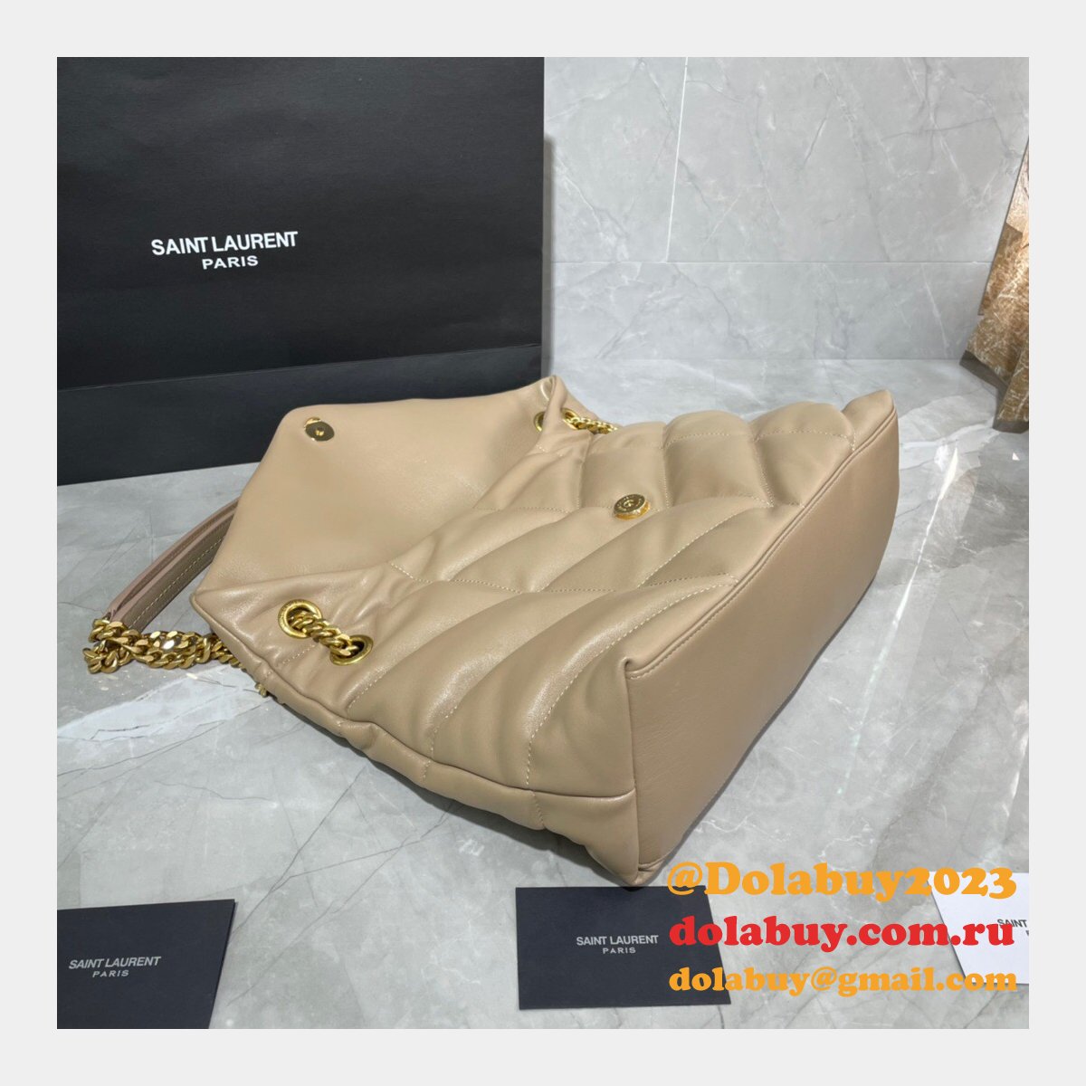 Designer Wholesale LOULOU PUFFER HANDBAG 35cm