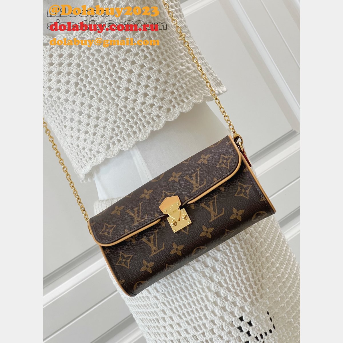Louis Vuitton Pochette Camille M13566 Luxury Monogram Canvas Brown