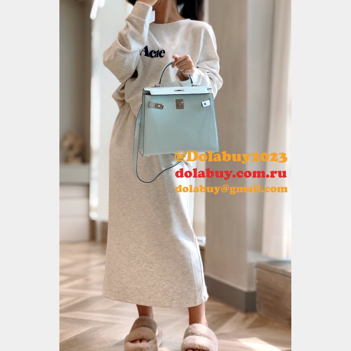 Hermes Outlet Epsom Kelly 19/25/28CM 1:1 Replica Bag
