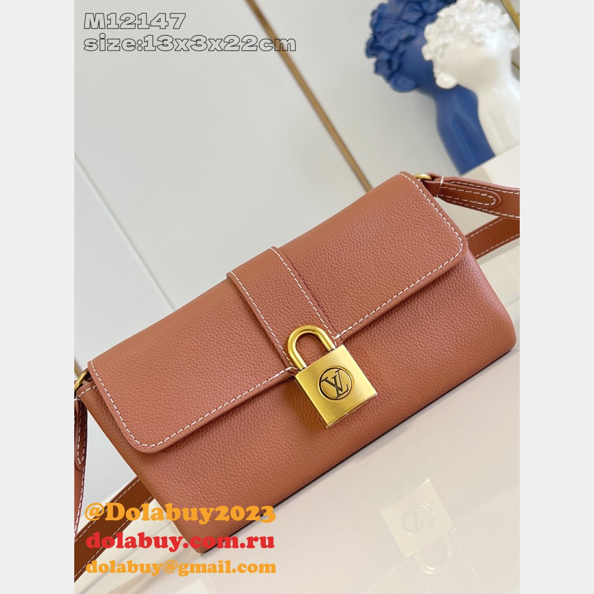 Louis Vuitton Designer Wallet On Chain Low Key M12147 Brown Bag