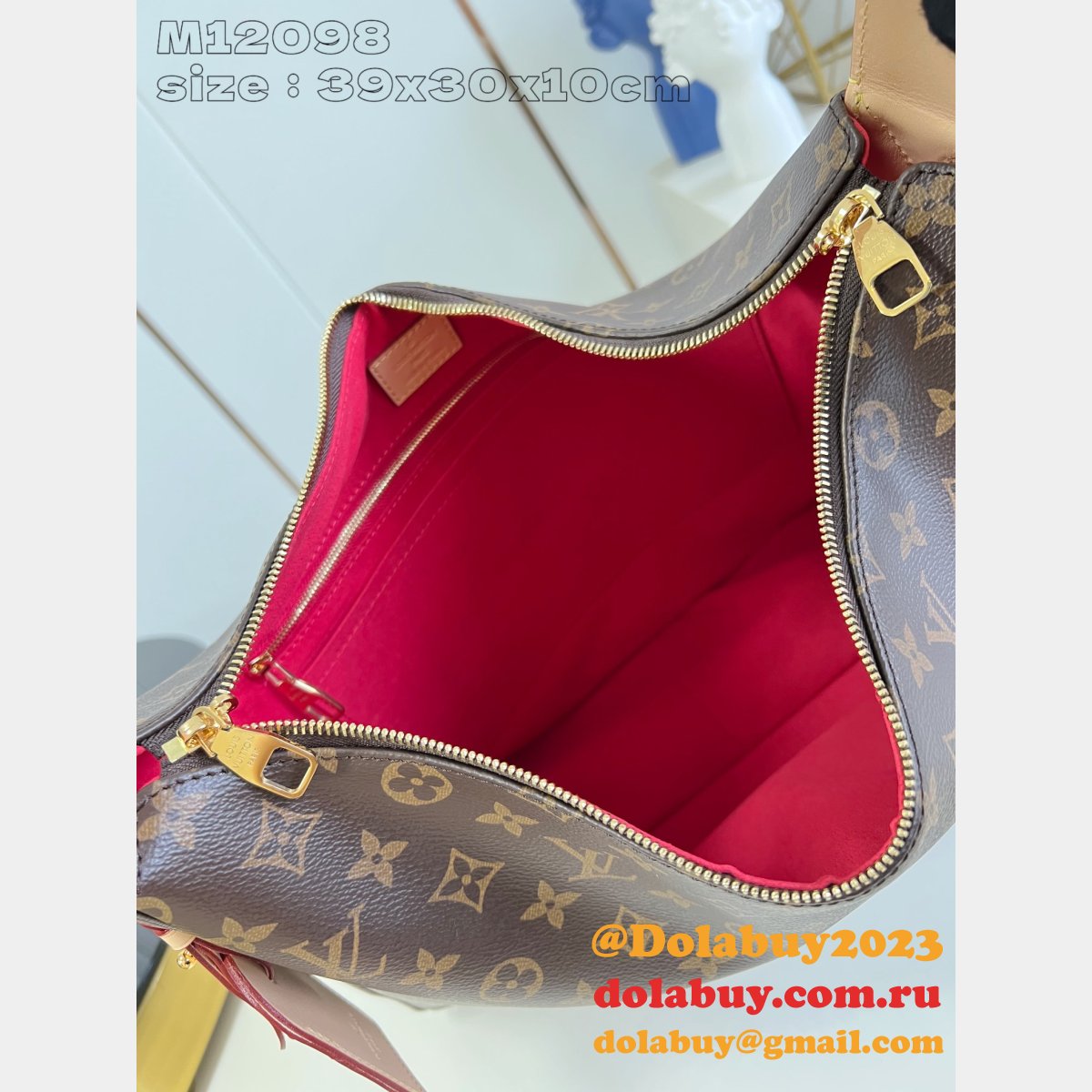 Replica Louis Vuitton Slouchy MM Monogram Perfect New M12098 Bag