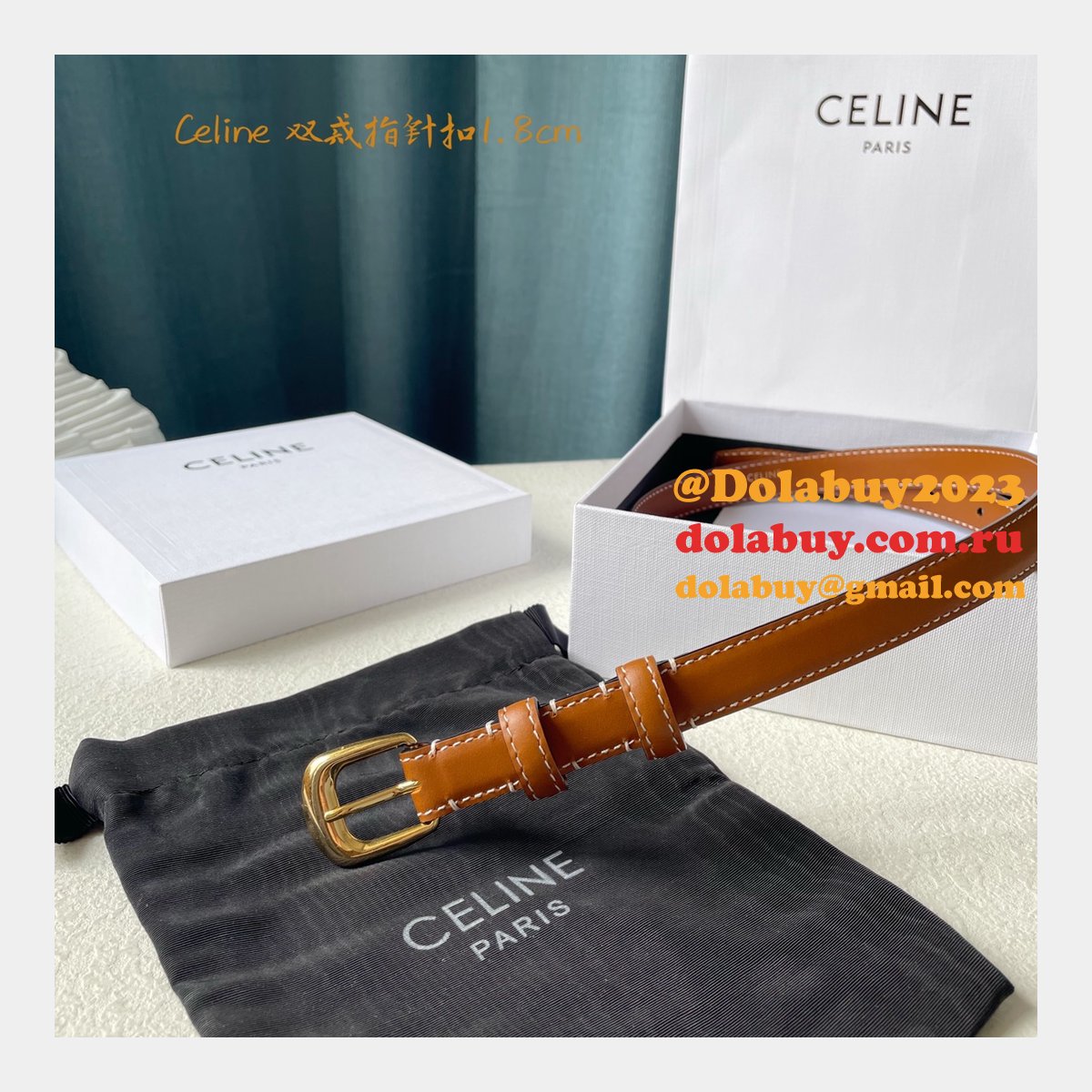 Replica Celine Inspired 18/25MM Top Quality Belt