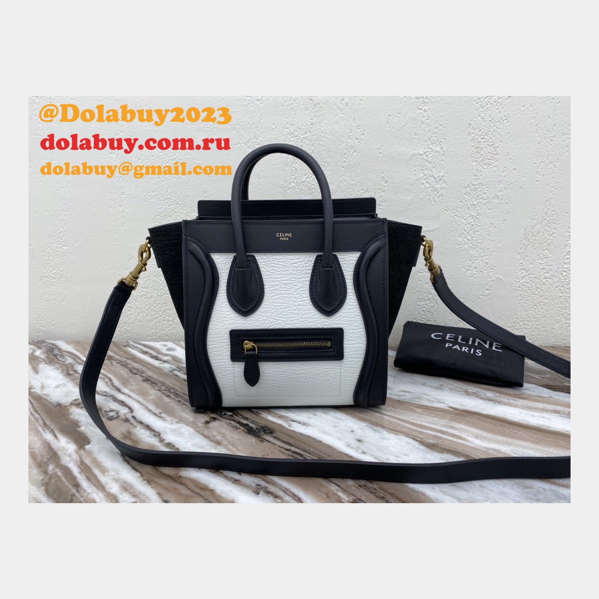 Cheap Replica Designer Luggage white/black Handbags