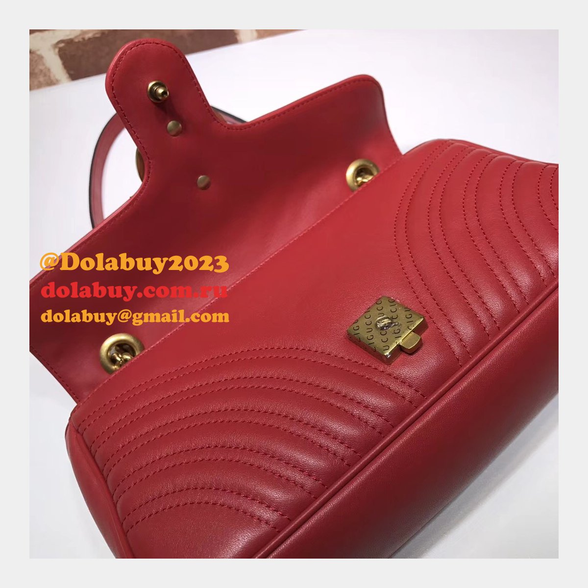 G*u*i gg marmont replica 443497 ladies shoulder bag