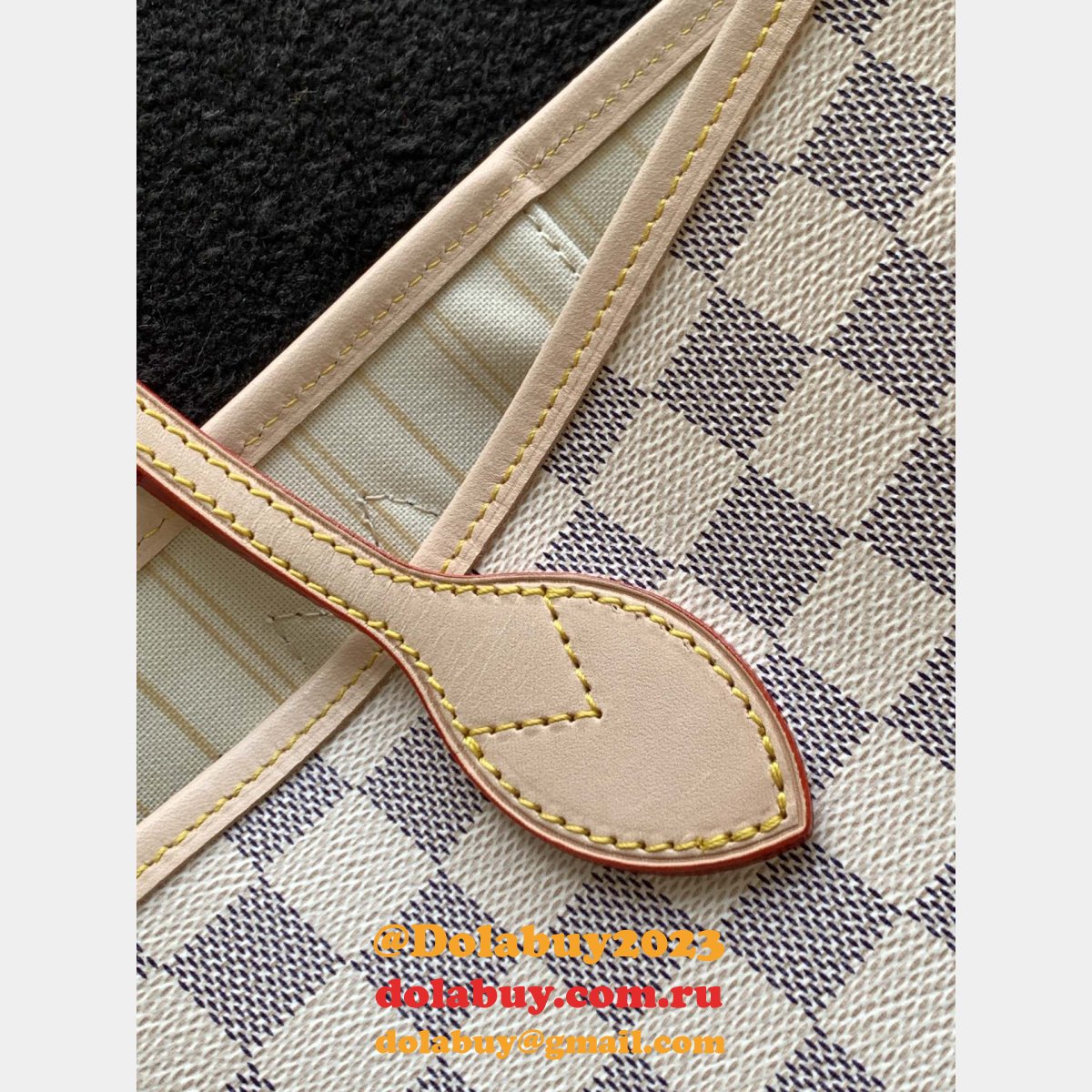 HIGH QUALITY LOUIS VUITTON NEVERFULL MM DAMIER CANVAS N41605