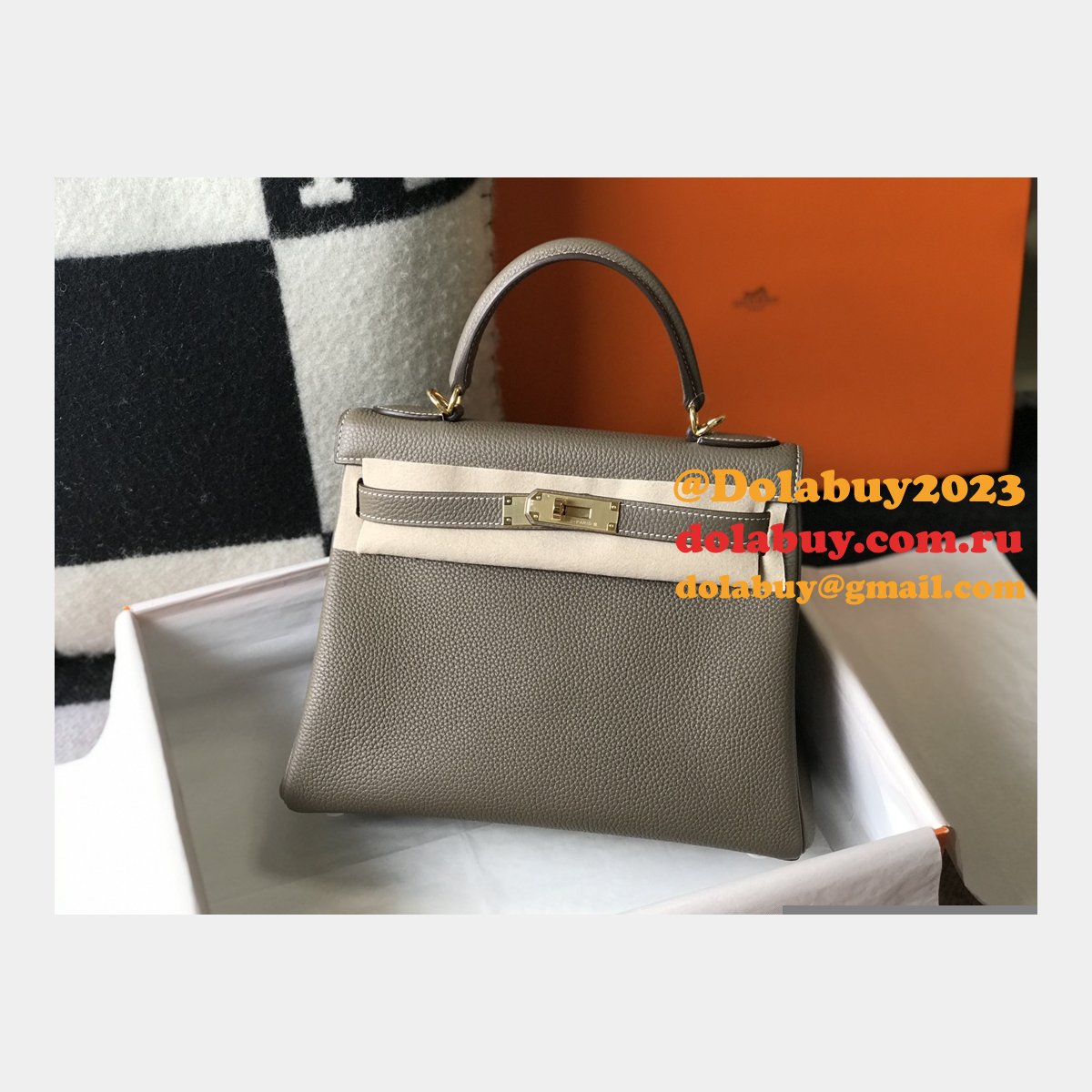 High Quality Customize Hermes Kelly 25MM/28MM TOGO LEATHER For Sale