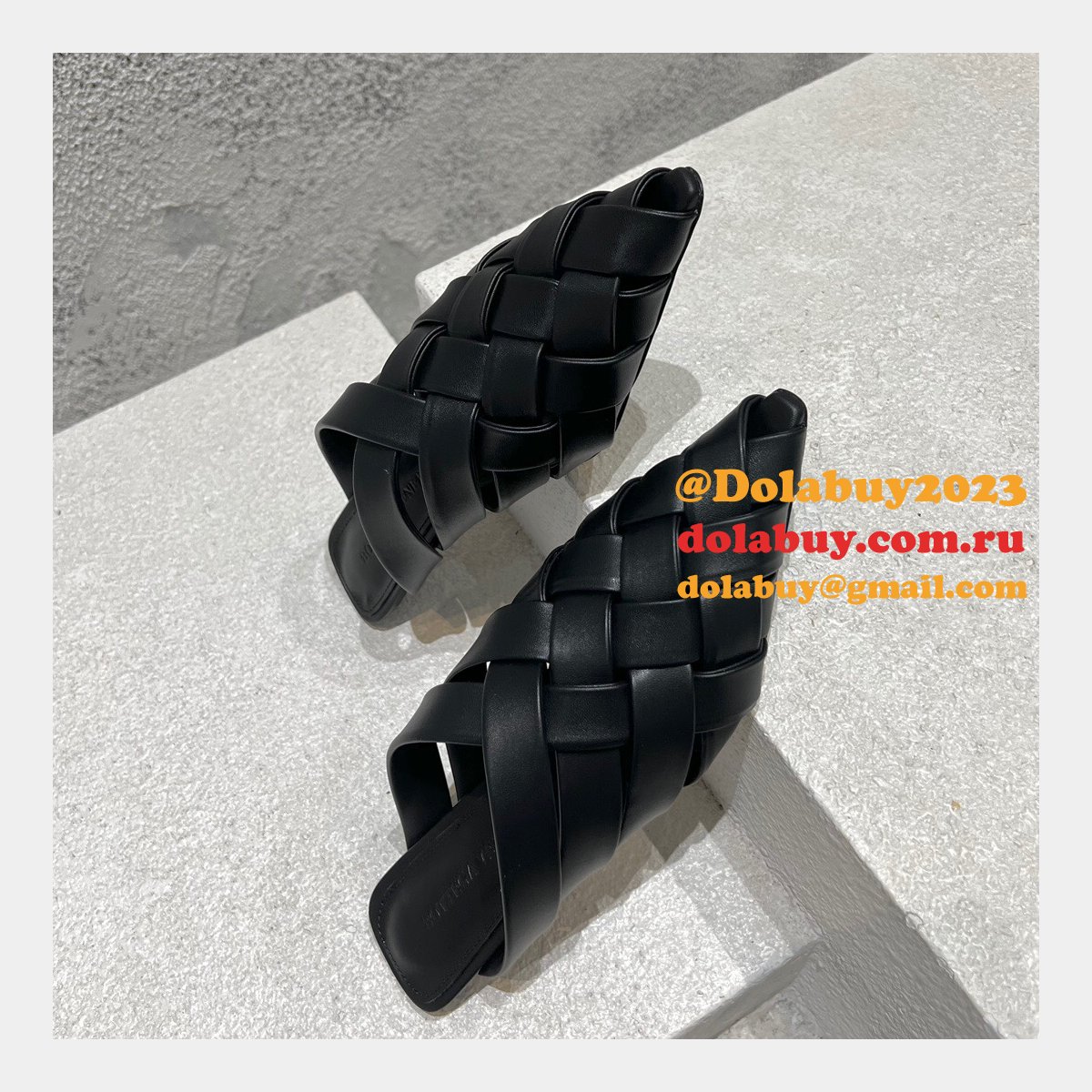 designer replica b0tte*a Ven*ta top quality flat sandals shoes
