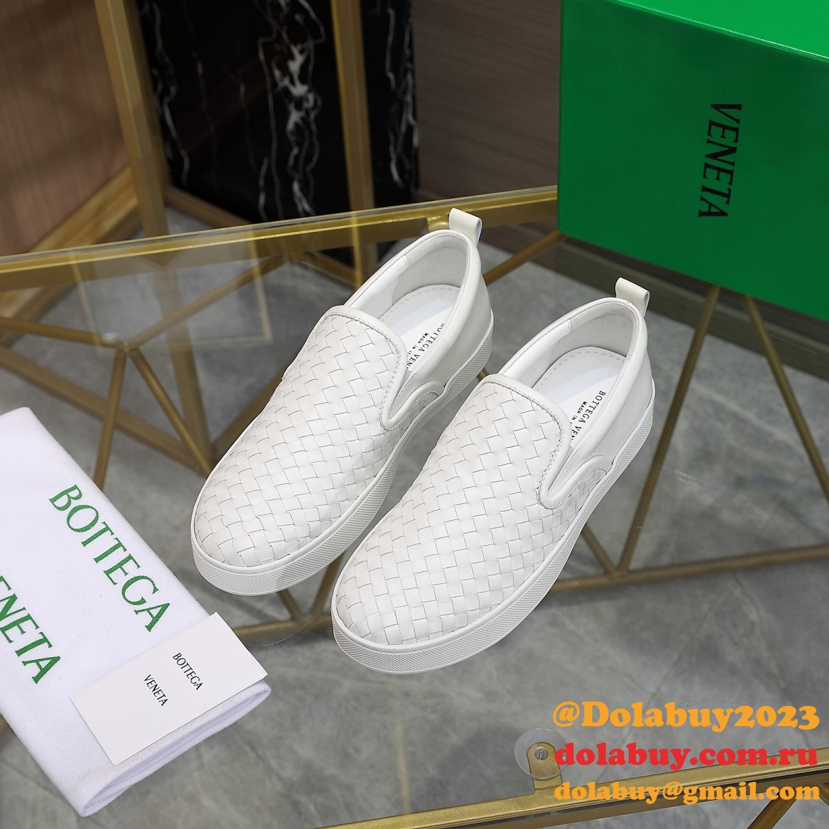 b0tte*a Ven*ta knockoff flats intrecciato nappa slip on sneakers shoes