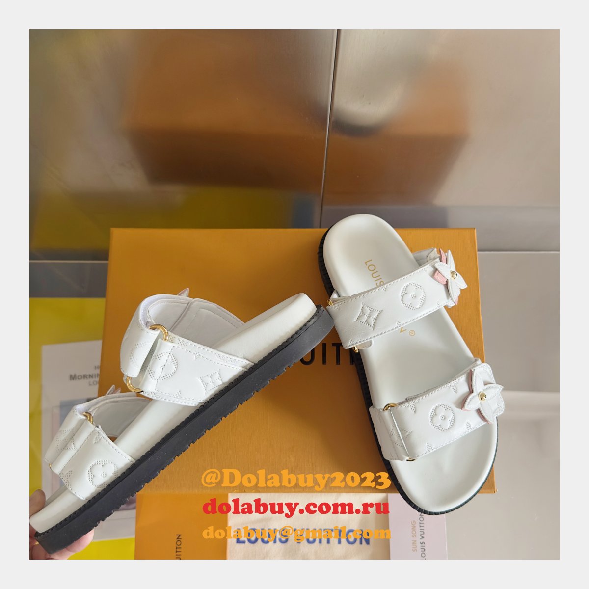 Top Quality LV Sunset Flat Comfort Mule
