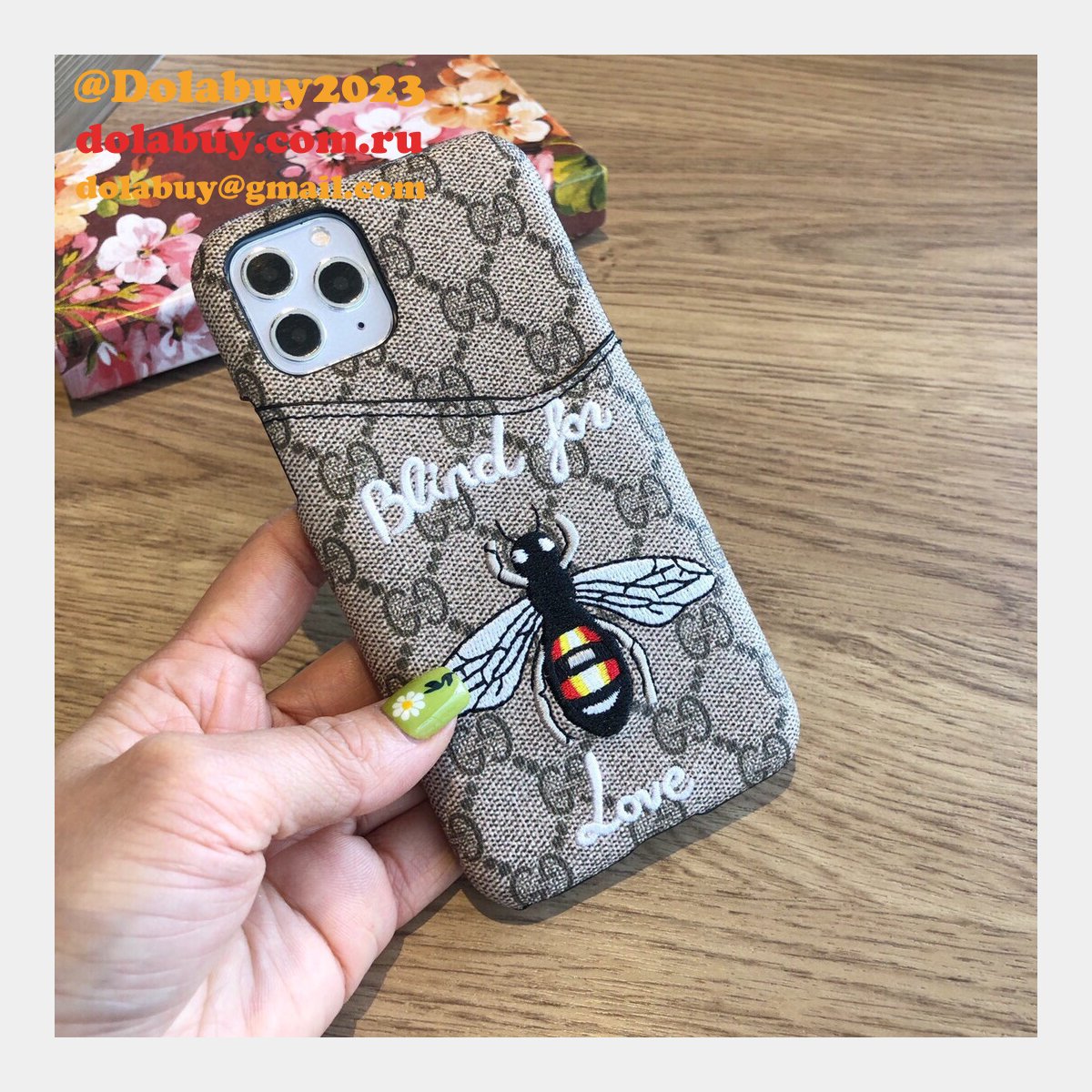 high quality G*u*i iphone leather wallet cases