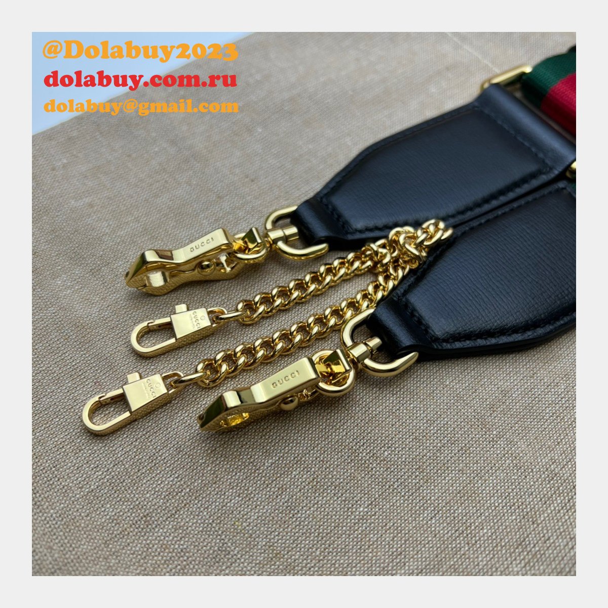 the replica G*u*i 699760 high quality horsebit 1955 strap wallet