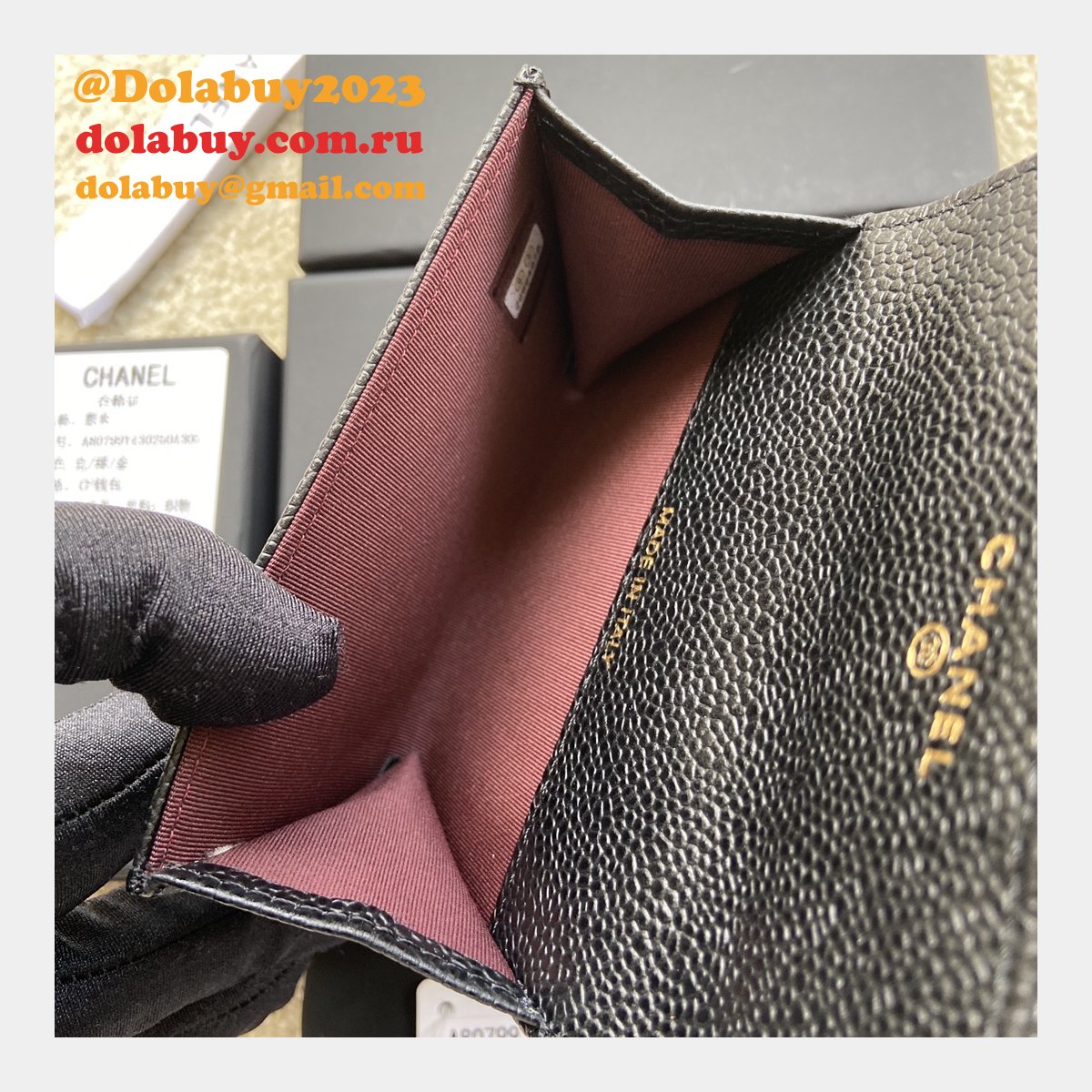 Wholesale CC Best Card Holder A80799 black color