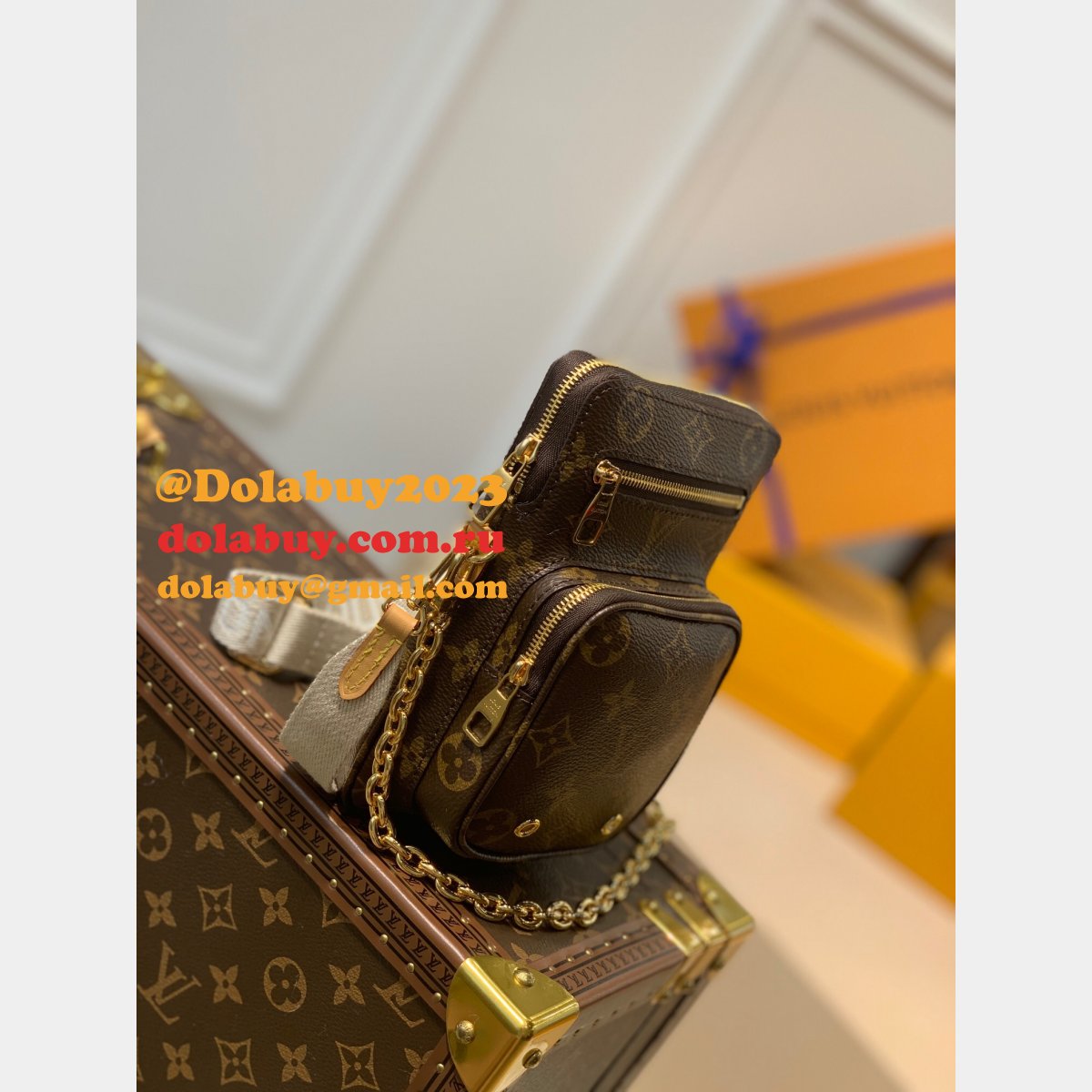 Wholesale Louis Vuitton Replica Utility Phone Sleeve Monogram M80746