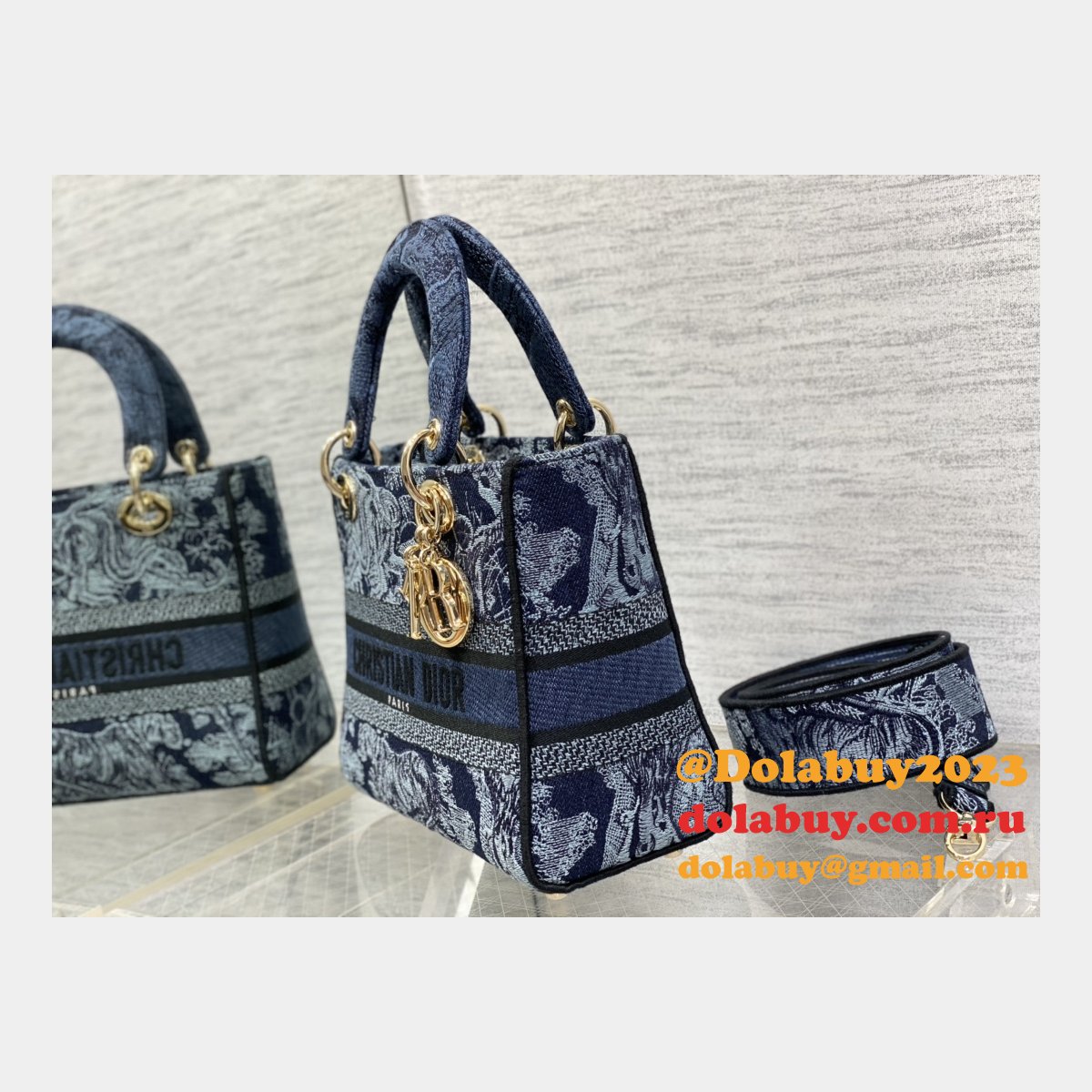 Buy Cheap Replica Lady Dior 24cm Online Bag