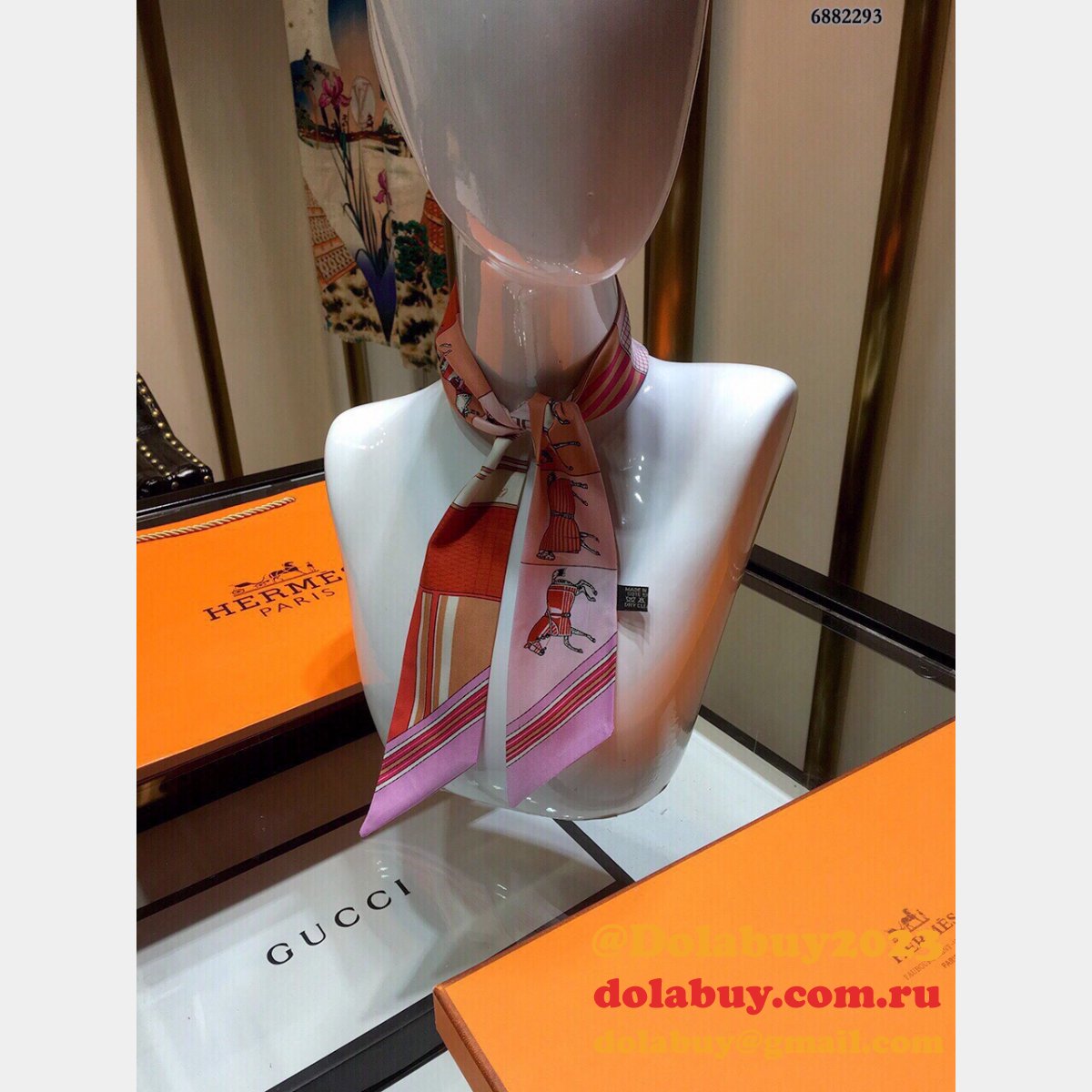 Hermes H Straps bow tie streamers