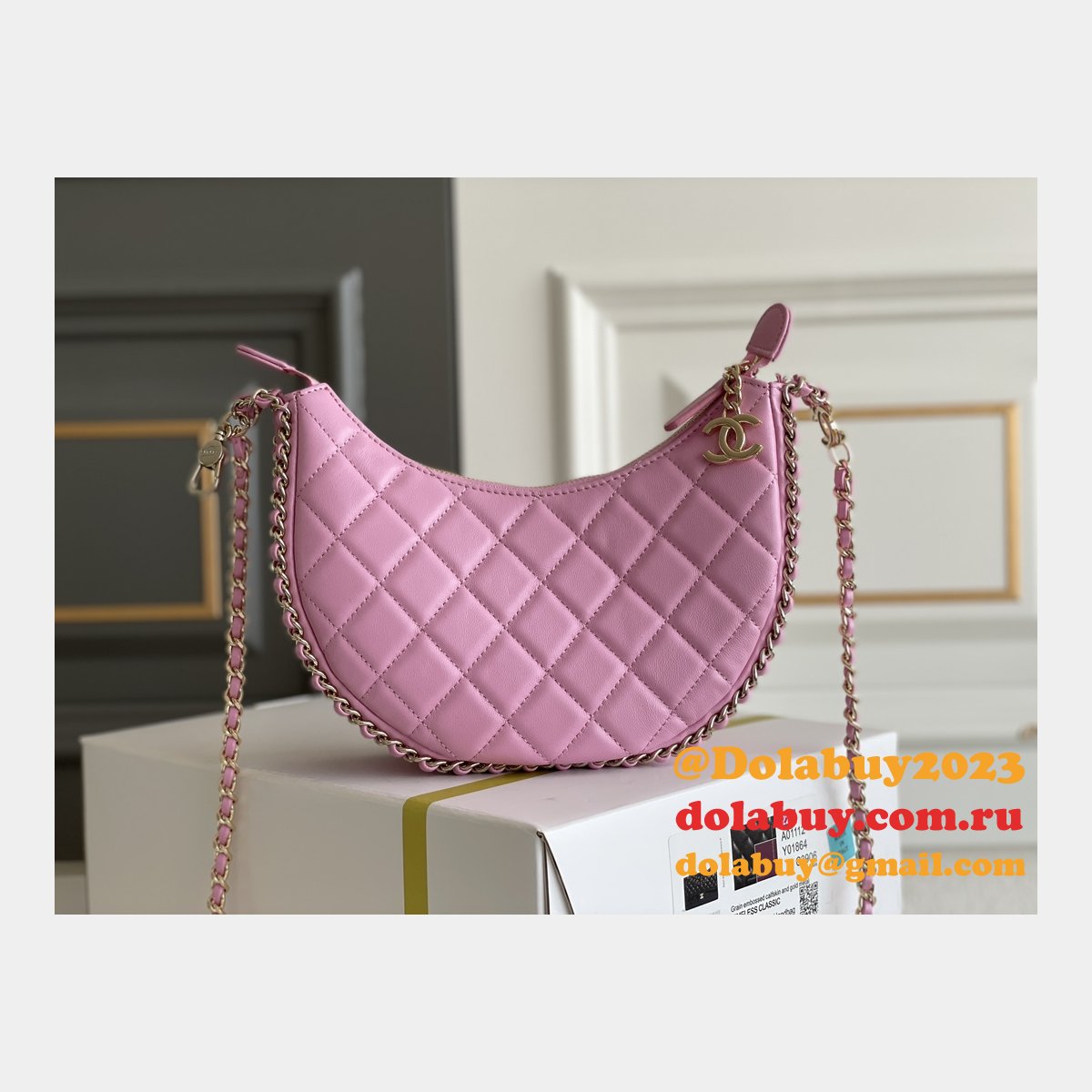 We Sale High-quality Fake AS3917 Lambskin Hobo Bag