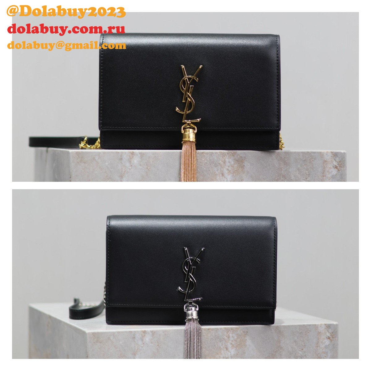 Top Quality YSL Kate tassel calf soft leather handbag 452159